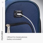 Samsonite Solyte DLX Softside Expandable Luggage with Spinner Wheels, Midnight Black, Checked-Medium 25-Inch - Image 6